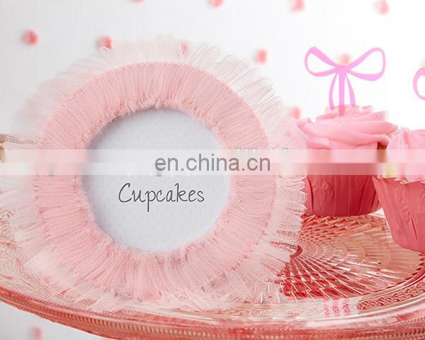 Newest Tutu Cute Tulle Photo Frame girl baby shower favors