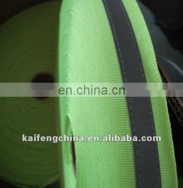 Classical nylon warning reflective tape for reflective waved webbing K-11