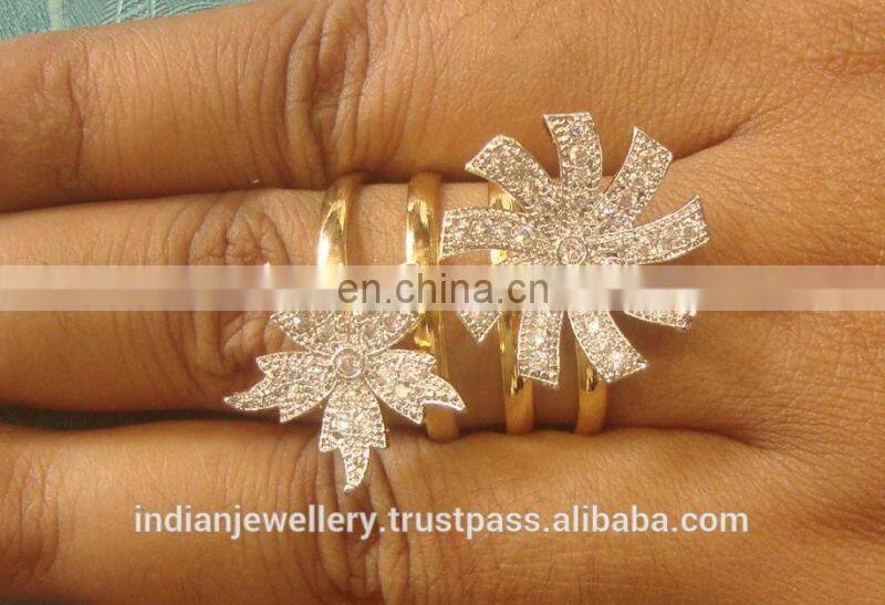 cubic zirconia bridal rings manufacturer, cubic zirconia wedding ring exporter