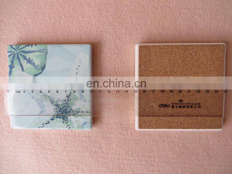 DIY sublimation ceramic serving set coaster, cork coaster backing