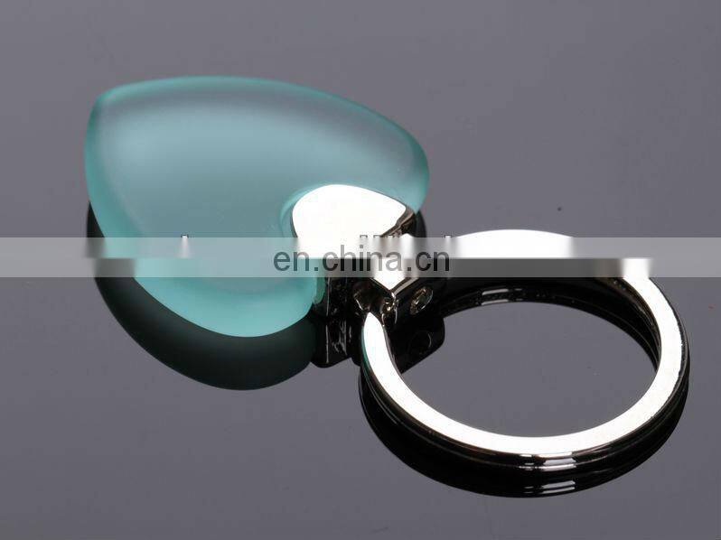 HEART SHAPE ACRYLIC KEYCHAIN SOUVENIR METAL