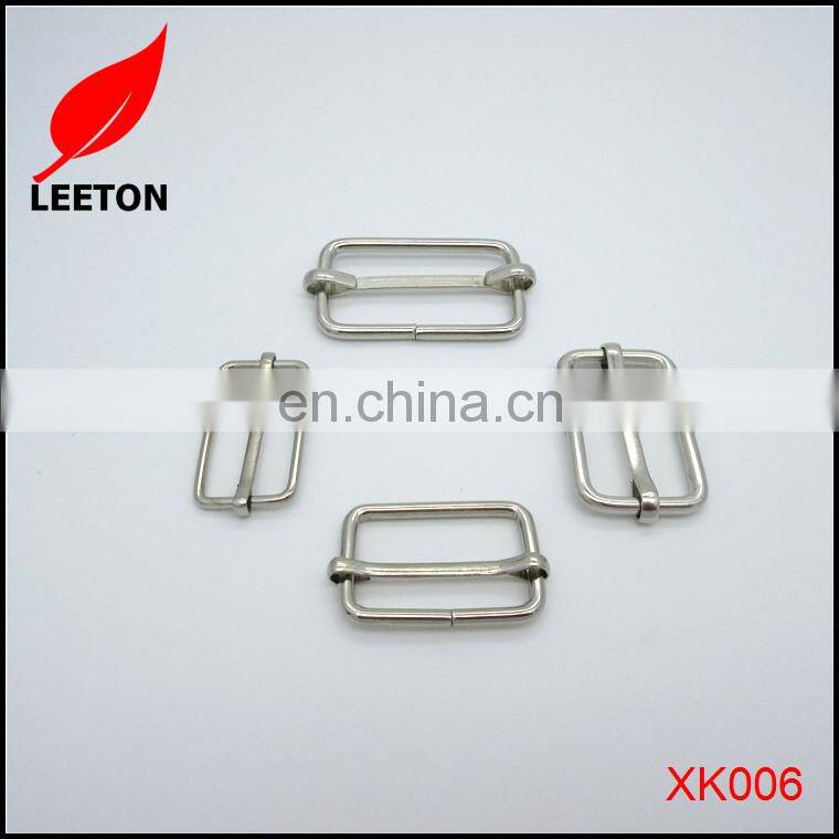 Bag parts cheap metal wire slider belt buckle