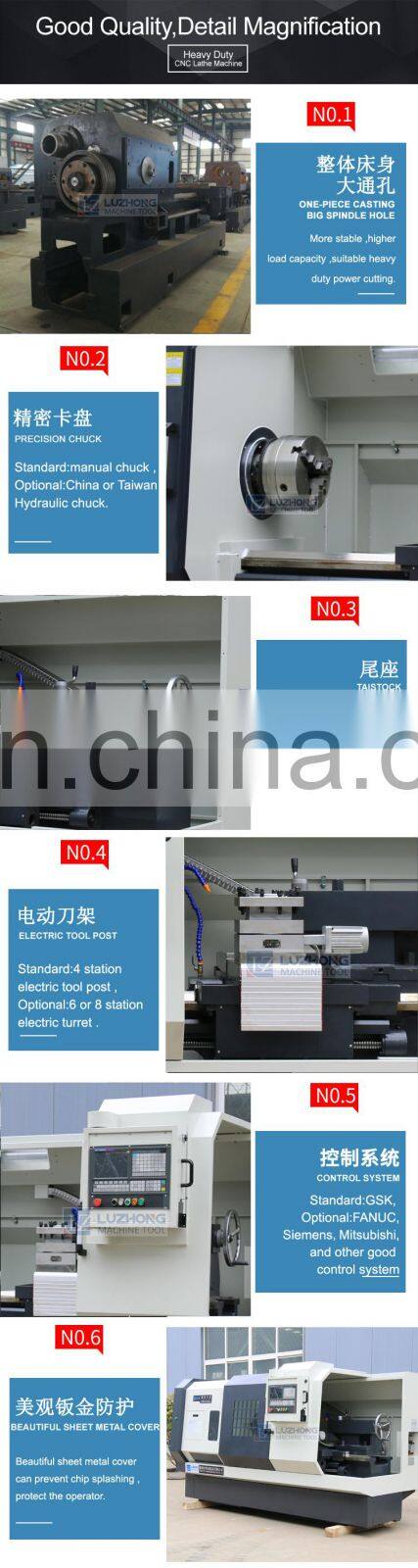 CK6163E CK6180E CK61100E Heavy Dury CNC Lathe Machine