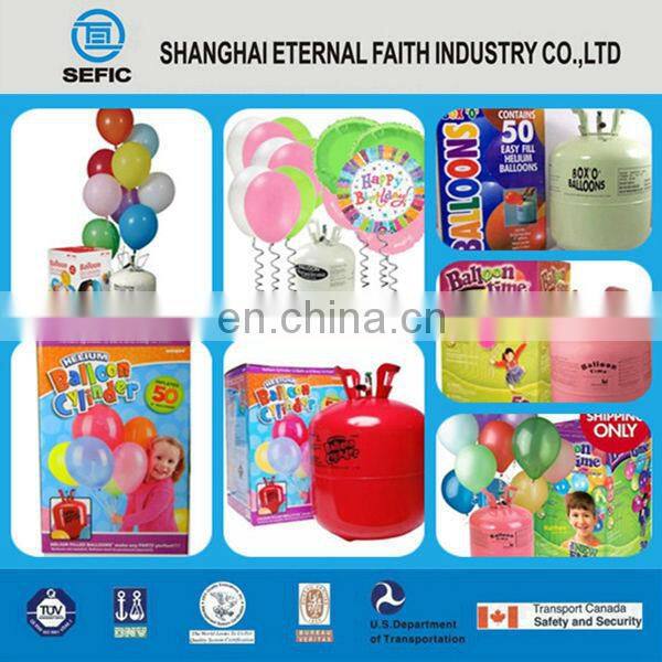 Refillable Colorful 50KG 19Bar Helium Tank