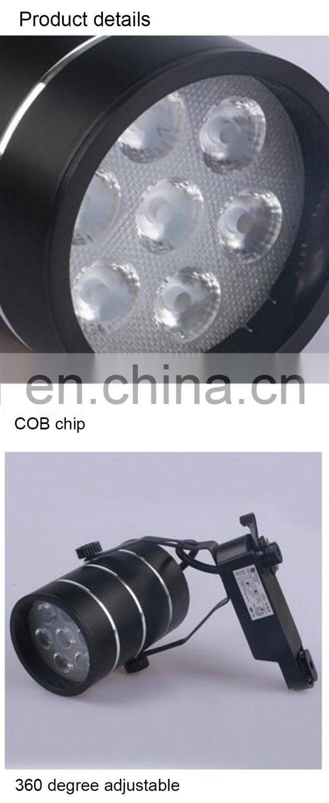 retail shop led track light clothing shop 24w warm white spot light for exhibition hall