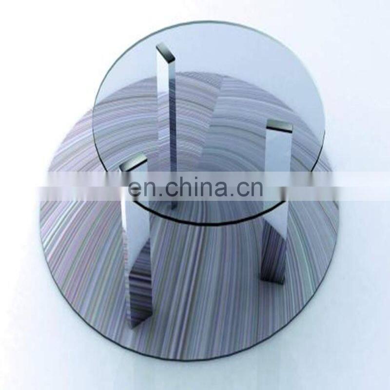 round shape tempered table glass