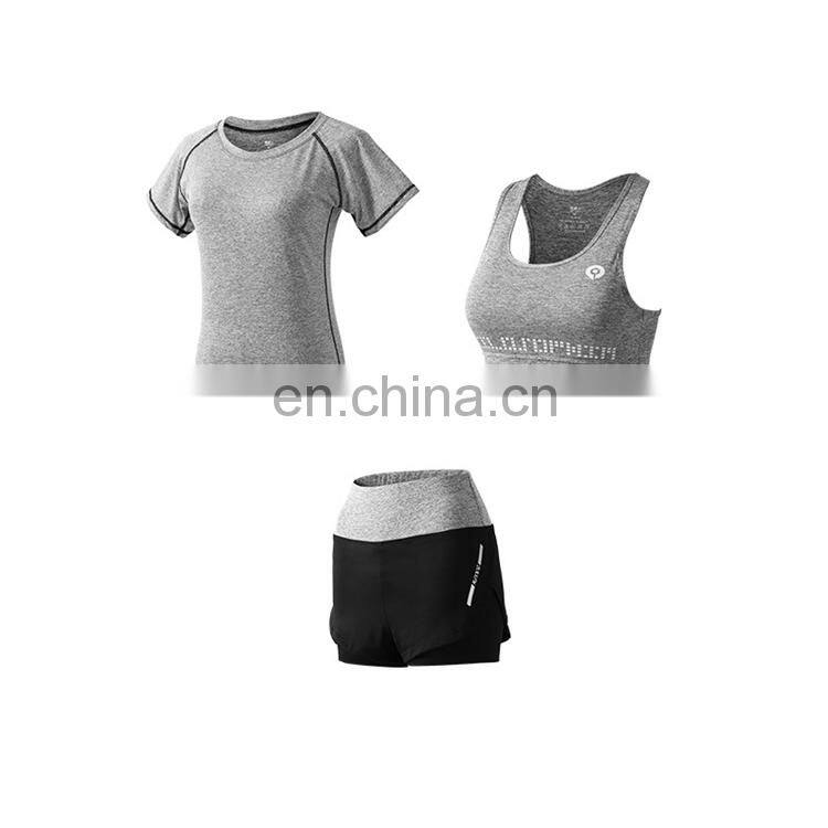 OEM 3 Pieces Gym Wear Women Yoga Wear Fitness Clothing
