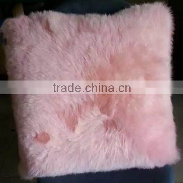 The most popular 100% long length sheepskin fur cushion covers,