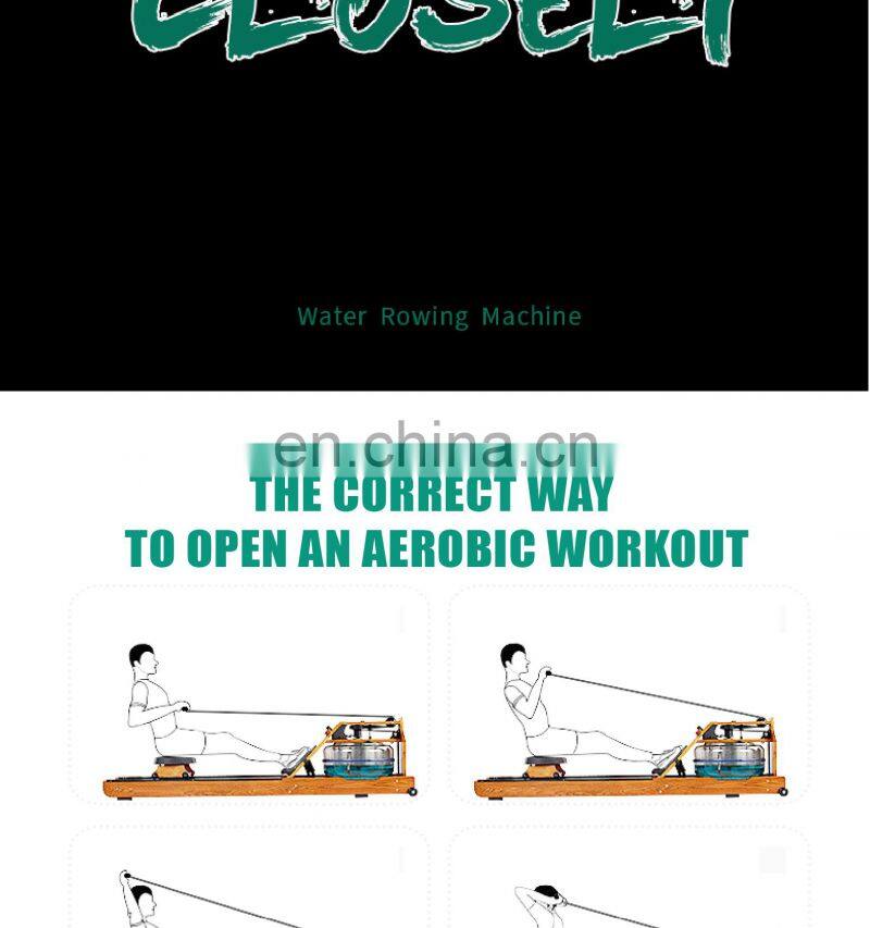 Wholesale gym equipment Wooden Water Rower