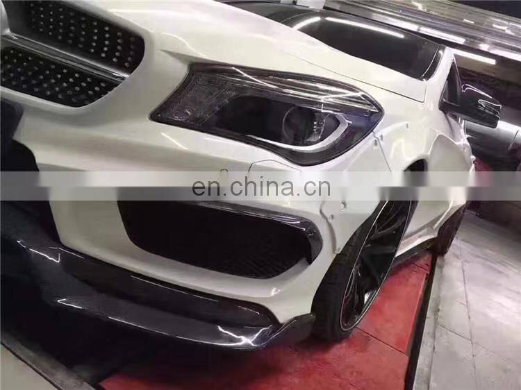 Carbon fiber revoz&port style wide body kit for Mercedes Benz cla45 class w117 front lip rear lip side skirts fender spoiler