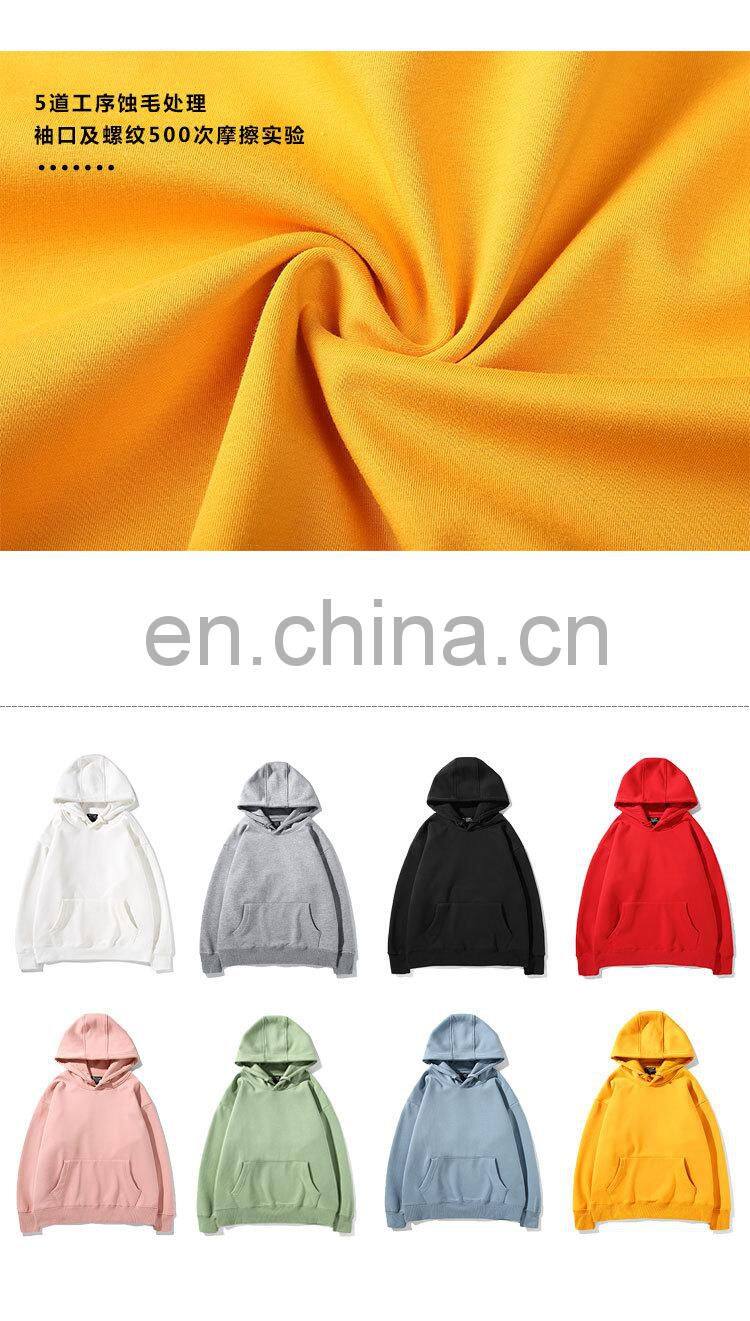 Customized 100% cotton fox velvet jacket men's pullover hoodie