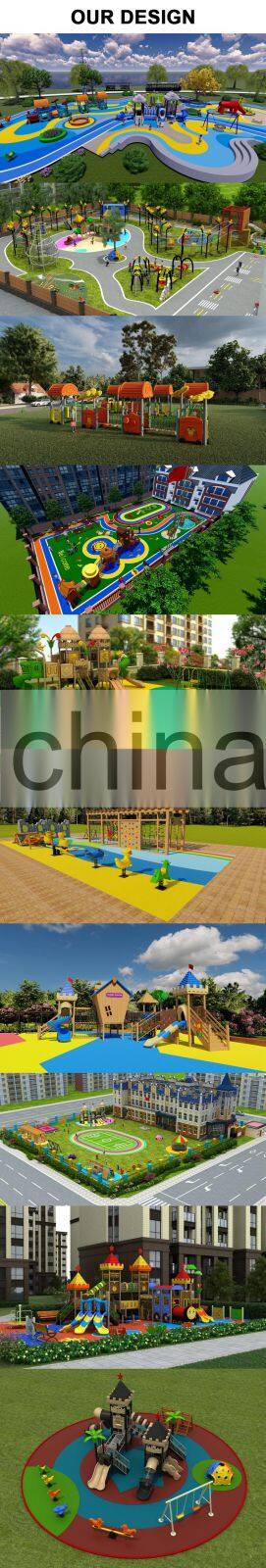 kids daycare playground equipment plastic outdoor playground with swing