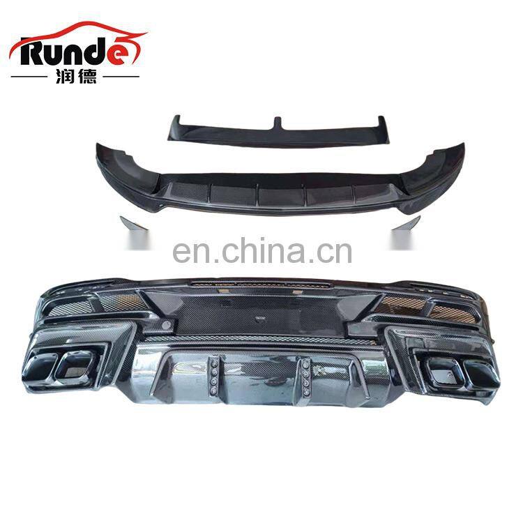 Runde For Mercedes 19-21 GLE C167 W167 GLE 43 53 Coupe LARTE Design Carbon Fiber Body Kits Front Lip Rear Diffuser Spoiler