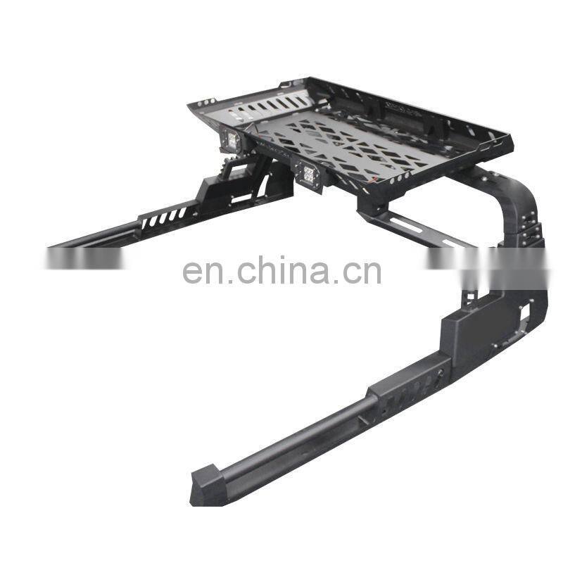 Runde New anti-rolling Pickup Truck Universal Gantry Stainless Steel Anti-Rolling Rack For Hilux For Ranger BT50 F150