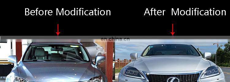 Runde Car Modification ABS Material GSF Style Old Lexus Upgrade IS300 Body Kit For 06-12 Lexus IS250 Front Bumper Grille