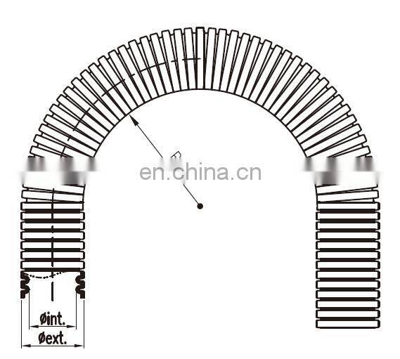 Resistance To UV Electrical Flexible nylon PA6 PA12 Corrugated Electrical Conduit Pipe AD10 AD15.8 AD25.5, AD28.5, AD34.5 AD54.5