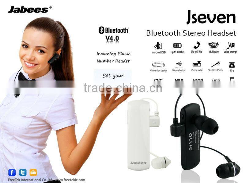Convertible Bluetooth Headset New Launched 4.0 Version Headset Blue Tooth