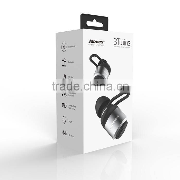Jabees Newest Design Noise Cancellation Bluetooth Stereo True Wireless Bluetooth Stereo Earphones
