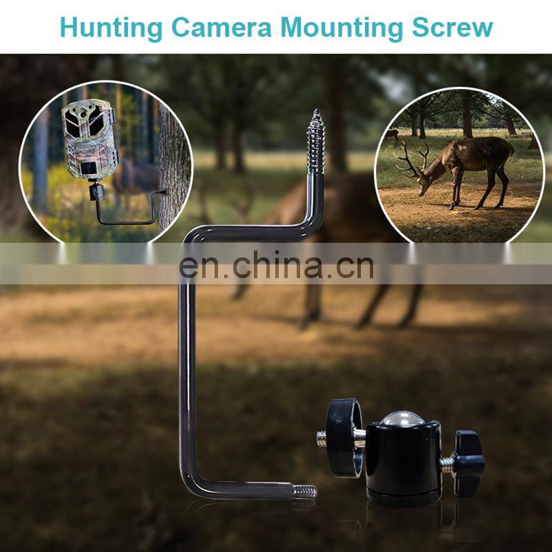 360 Degree Hunting Trail Camera mount bracket screw Tree Mount for Wildlife Game Cameras Solar Panles Charger Kits