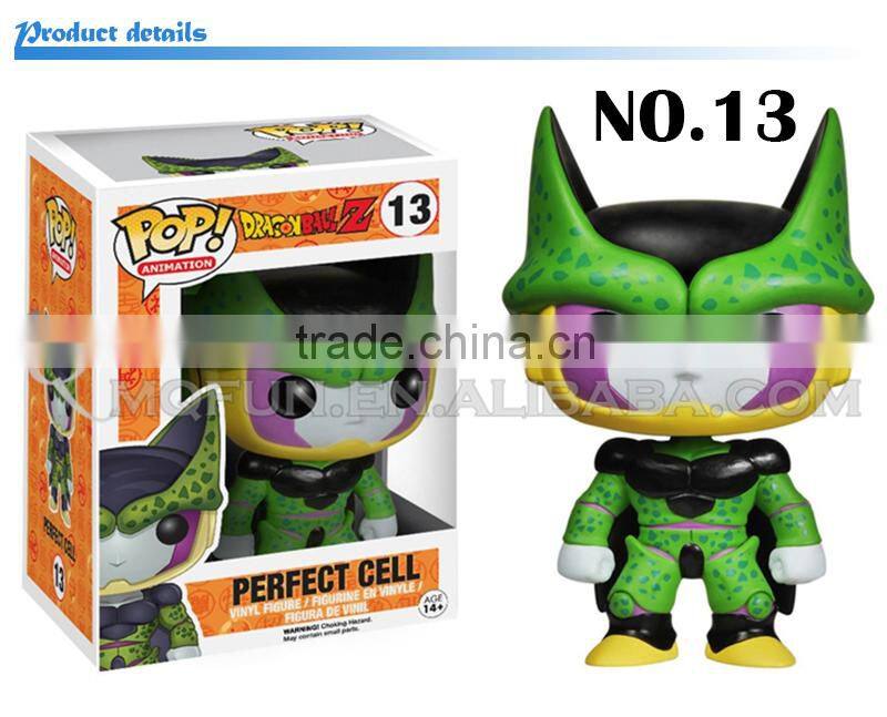 Mini Qute Funko Pop 5 styles Anime Dragon ball Perfect Cell Goku super hero action figures cartoon models educational toy