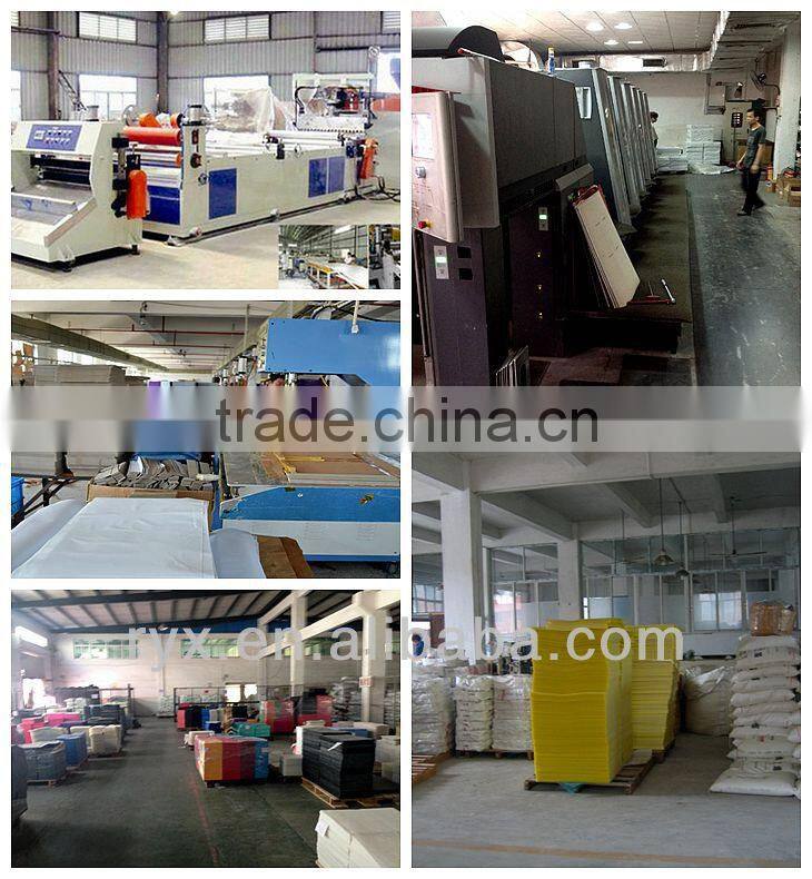 prmotion customized plastic file briefcase with handle with logo printed RYX-PB111