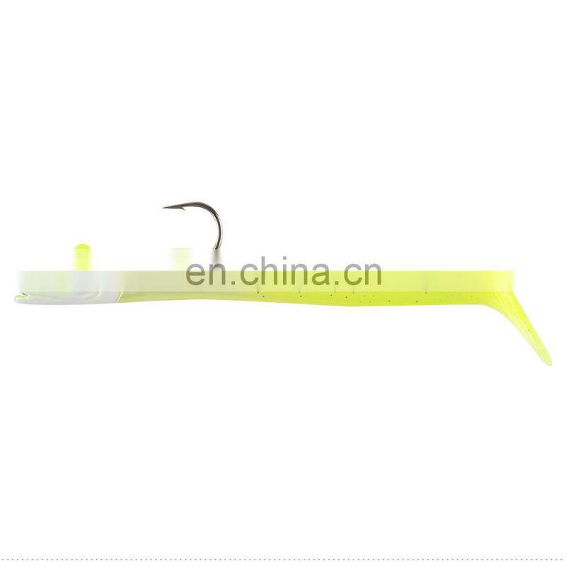 JOHNCOO Double Colours 12cm 15.5g Jig Fish Head Sinking Fishing Lure Vivid Body Jigging Soft Bait