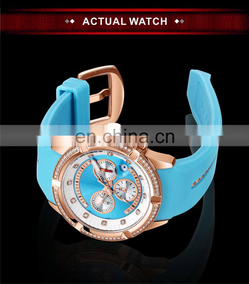 Private label 10 atm waterproof Japan movement sr626sw custom logo diamond branded women watch