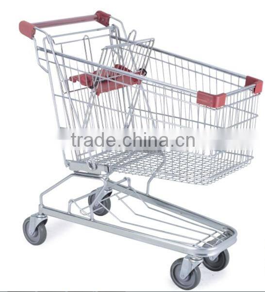 Trolley style supermarket metal shopping cart