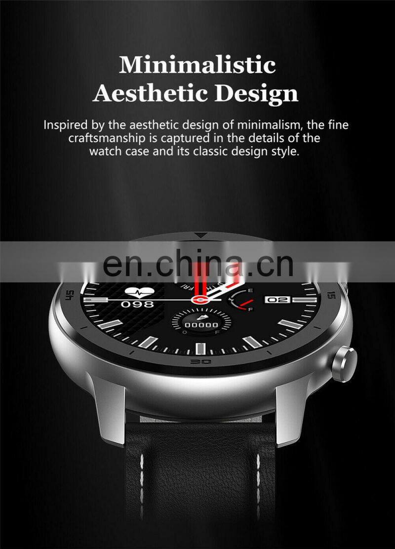 IP68 Waterproof Smart Watch DT78 With Call Reminder Heart Rate Monitor Smart Watch With Leather Strap