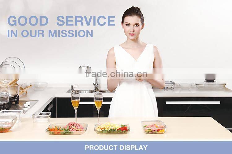 1.0L clear heat-resisting glass water jug with lid/glass tea pot