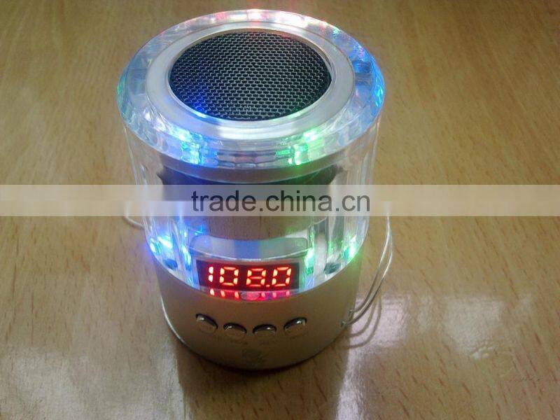 Aluminum Alloy TF Card Music Play Mini Crystal Bluetooth Speaker