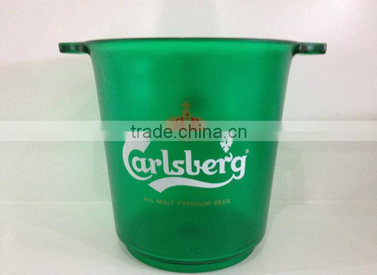 CCBB-202 2014 hot popular 5 L clear plastic AS beer ice bucket
