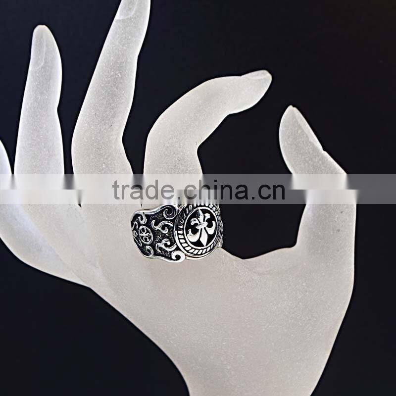 New Arrival Punk Custom Made Stainless Steel Ring Men's Classic design jewelry ring