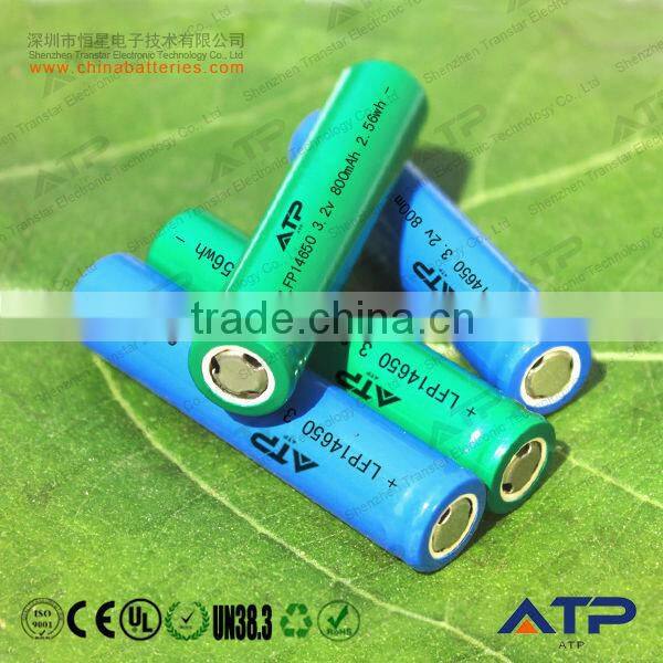 Wholesale Alibaba rechargeable 3.2v 800mah ifr 14650 battery / 3.2v 800mah 14650 li-ion battery
