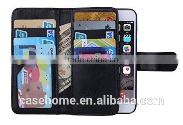 Unique Design Card Slots Wallet Flip Cover for iphone 6s plus