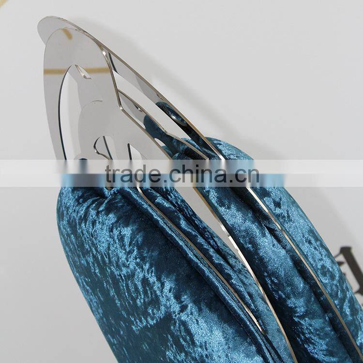 Italy style stainless steel dining chair