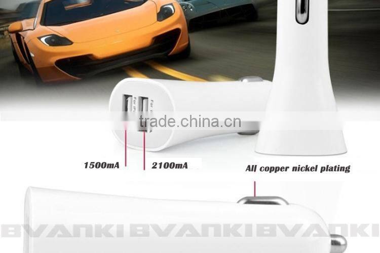 5V 2A 2ports latest Unique design dual function USB car charger with car battery tester CE approved usb car charger