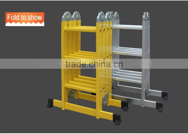 Aluminium ultimate ladder with small hinge en131SH-LG403
