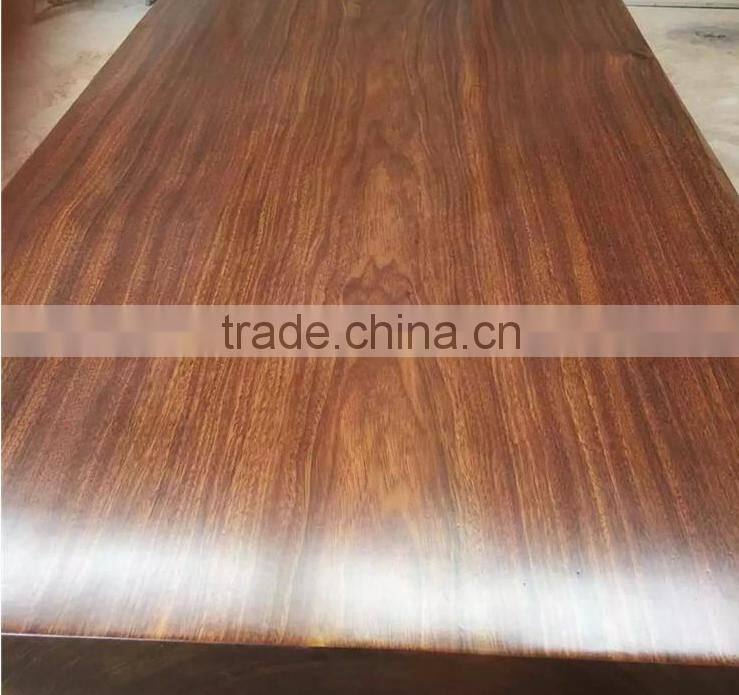 Fashion Okan Style Right-Angle Side Pure Natural Rose Wood Dining Table Top