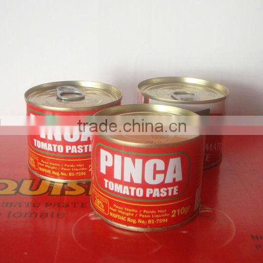 Tomato paste with paper label tin 3kg 28-30% brix,3000gx6tins