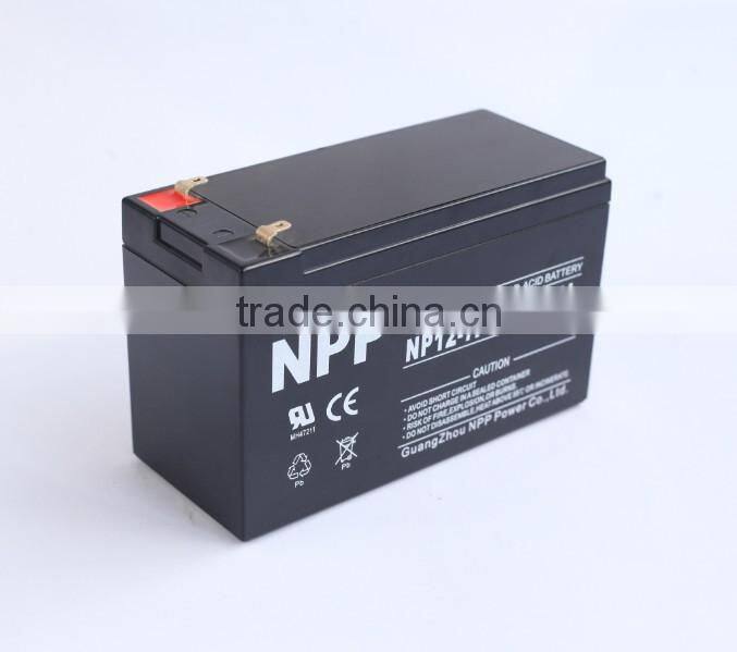 12v7ah made in China lead acid battery for UPS