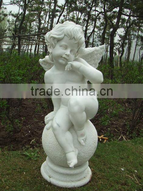 white marble angel statues