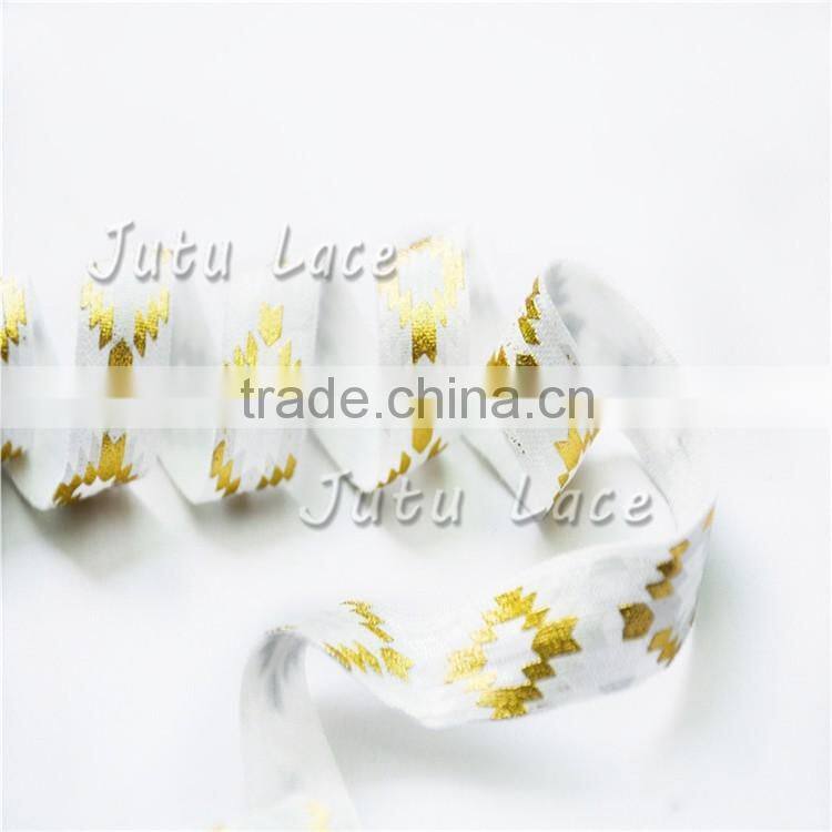 Shiny 5/8'' Elastic Fold Over Elastic - Stretch baby/girls headbands accessory