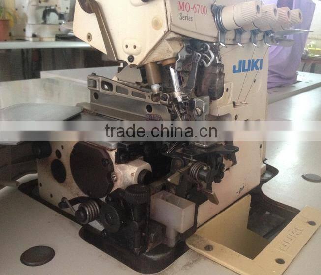 Juki MO-6714S used second hand Industrial 4/5Thread Overlock industrial Sewing Machine with good condition