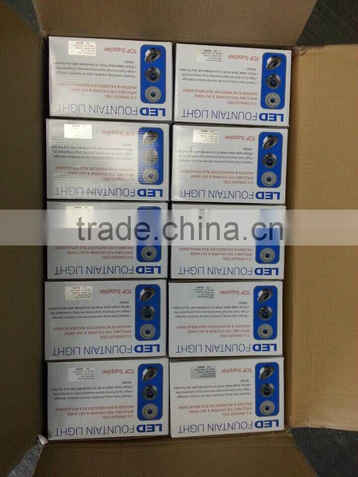 stainless steel submersible fountain led light 12V ip68