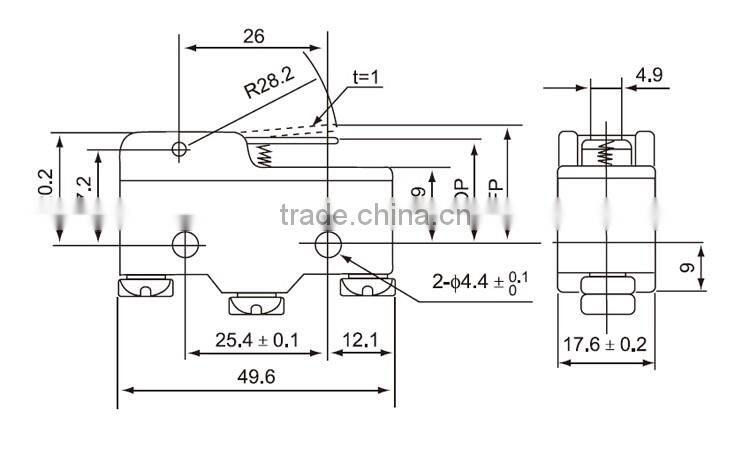CNTD Factory Supply High Switch ON and OFF capacity Switch Micro (CM-1702)