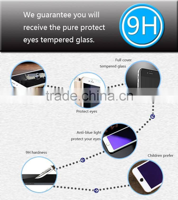 100% Genuine Eyes Care silk screen tempered glass anti-blue screen protector for iphone phone screen protector