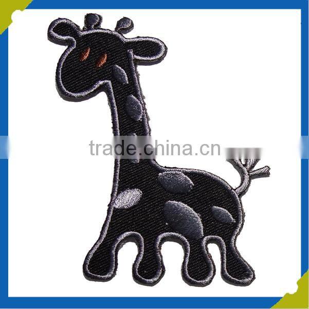 Cute animals embroidery patch cartoon embroidery label for kids clothing