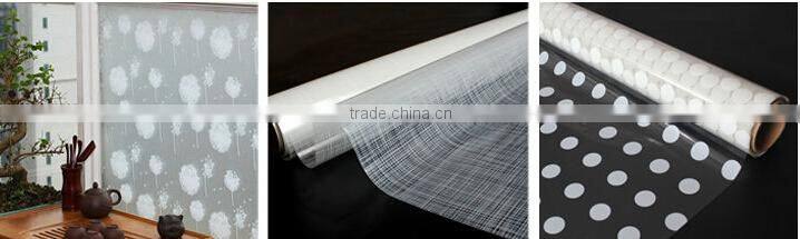 Privacy Window Film,white Bamboo PVC Etched Glass film,Bathroom with Wall Decals & Decor film