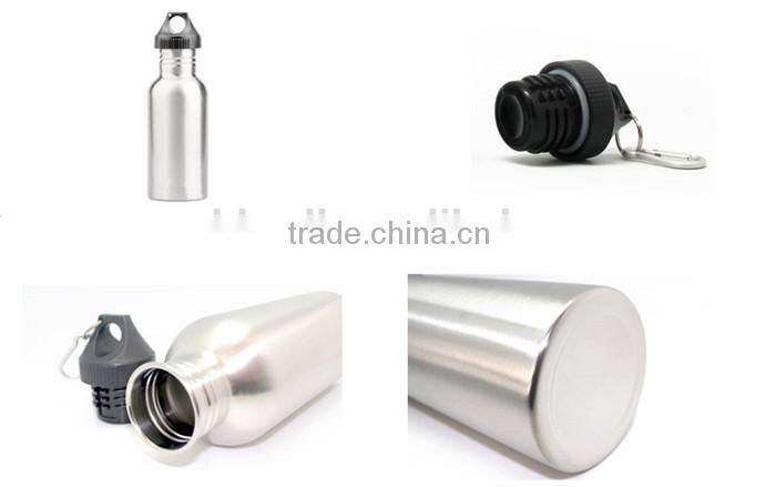 Outdoor 500ml 750ml 1000ml portable stainless steel sport bottle